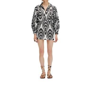 NEW PUNICANA tiril skirt in black-white zebra motif